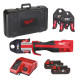 Купити Обтискач гідравлічний акумуляторний для труб MILWAUKEE, M18 BLHPT-202C TH-SET (зарядний пристрій М12-18 С, 2 акумулятори М18 В2 2Аг, TH-кліщі, кейс). Офіційний магазин Мілвокі Україна, фірмова гарантія з доставкою по Украіні