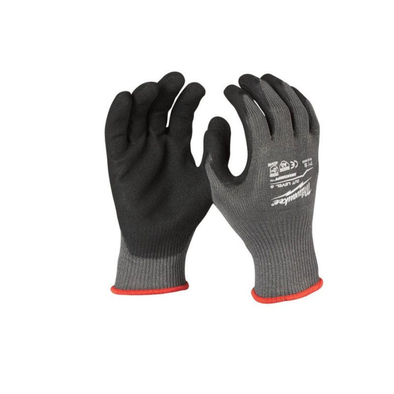 Купити Рукавиці робочі MILWAUKEE, з опором порізам 5/Е, розмір 10/XL, (12 пар). Офіційний магазин Мілвокі Україна, фірмова гарантія з доставкою по Украіні