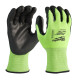 Купити Рукавиці робочі сигнальні Hi-Vis MILWAUKEE. з опором порізам 3/С рівня, розмір 7/S, (144 пари). Офіційний магазин Мілвокі Україна, фірмова гарантія з доставкою по Украіні