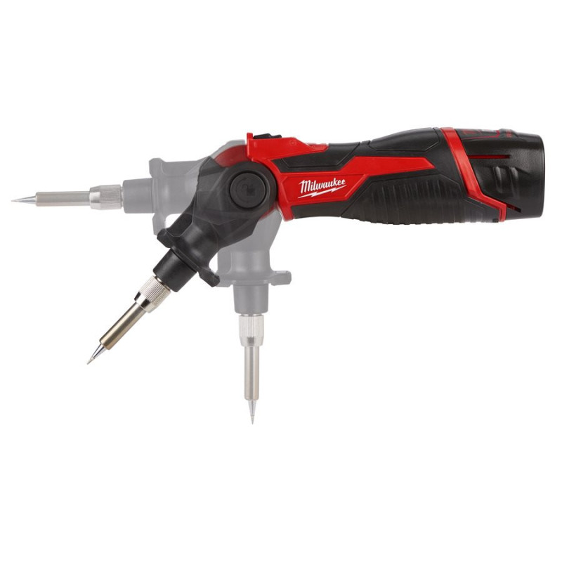 Купити Паяльник акумуляторний MILWAUKEE, M12 SI-201C (зарядний пристрій С12 С, 1 акумулятор М12 В2 2Аг, жало, кейс). Офіційний магазин Мілвокі Україна, фірмова гарантія з доставкою по Украіні