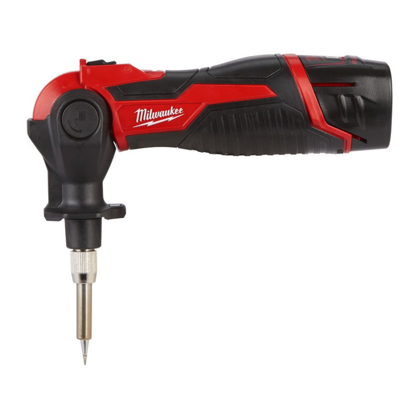 Купити Паяльник акумуляторний MILWAUKEE, M12 SI-201C (зарядний пристрій С12 С, 1 акумулятор М12 В2 2Аг, жало, кейс). Офіційний магазин Мілвокі Україна, фірмова гарантія з доставкою по Украіні