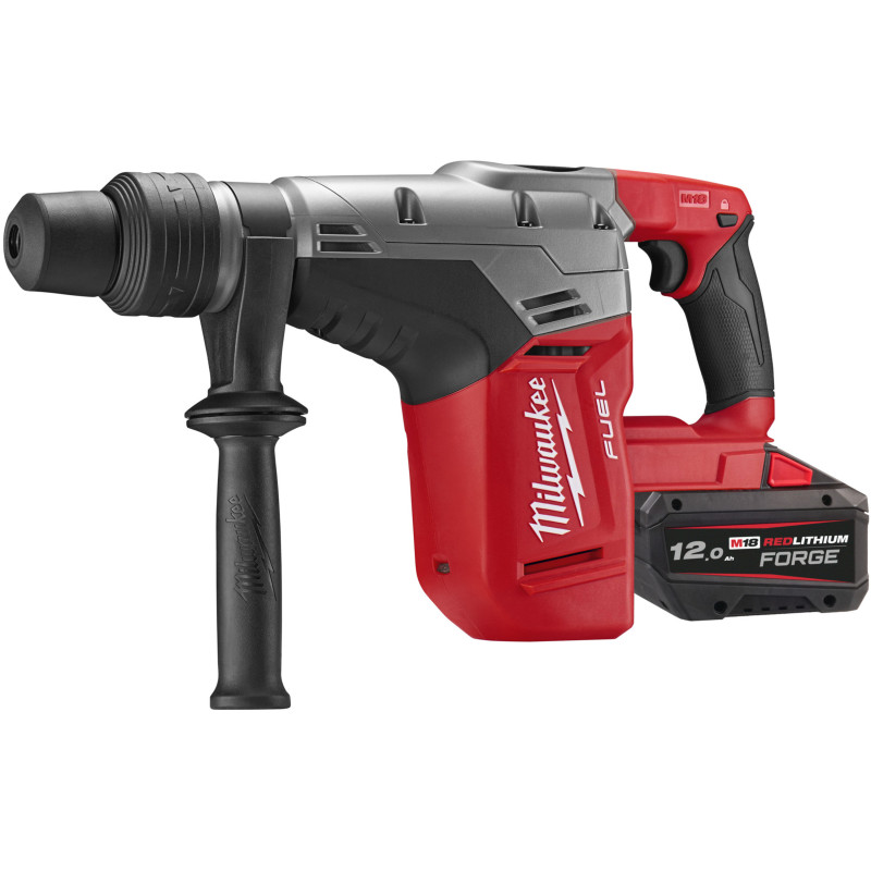 Купити Перфоратор акумуляторний безщітковий SDS-MAX  MILWAUKEE, M18 CHM-121C (зарядний пристрій M12-18 FC, 1  акумулятор FB12 12Аг, кейс). Офіційний магазин Мілвокі Україна, фірмова гарантія з доставкою по Украіні