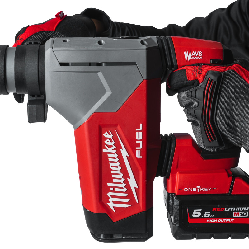 Купити Перфоратор акумуляторний SDS-PLUS MILWAUKEE, M18 ONEFHP-0X, 5Дж (каркас, HDкейс). Офіційний магазин Мілвокі Україна, фірмова гарантія з доставкою по Украіні