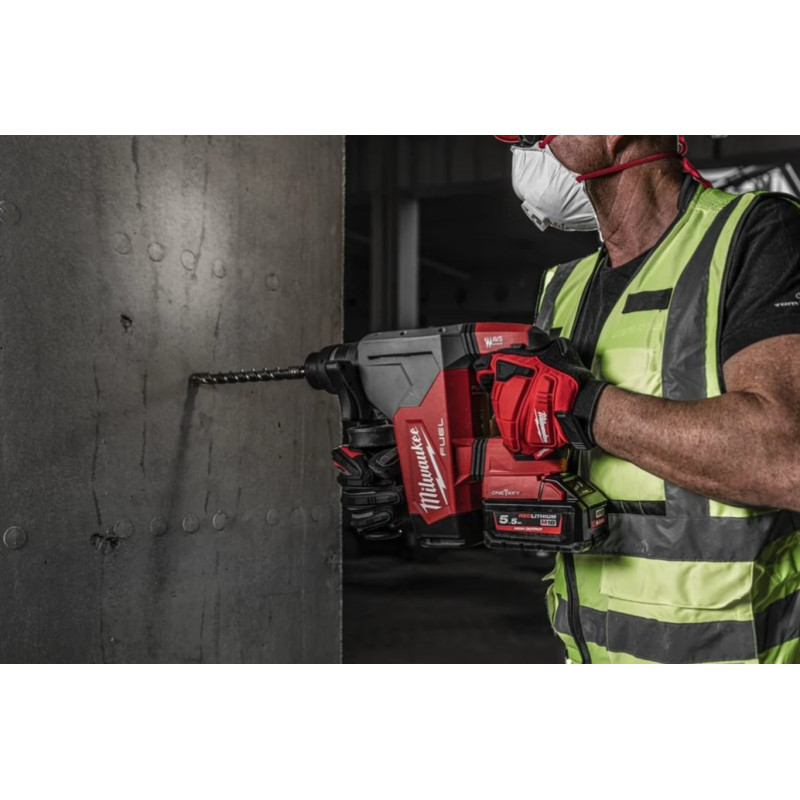 Купити Перфоратор акумуляторний SDS-PLUS MILWAUKEE, M18 ONEFHP-0X, 5Дж (каркас, HDкейс). Офіційний магазин Мілвокі Україна, фірмова гарантія з доставкою по Украіні
