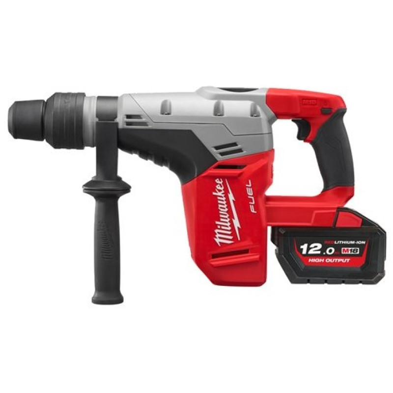 Купити Перфоратор акумуляторний безщітковий SDS-MAX MILWAUKEE M18 CHM-121C, 6,0Дж (зарядний пристрій M12-18 FC, 1 акумулятор М18 HB12 12Аг, кейс) (заміна на 4933499271). Офіційний магазин Мілвокі Україна, фірмова гарантія з доставкою по Украіні