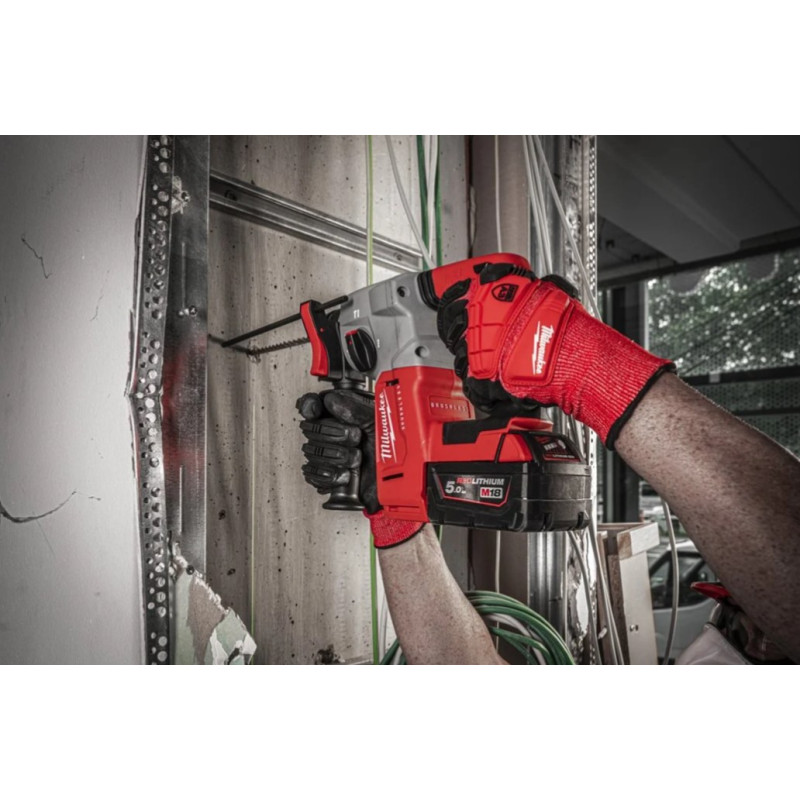 Купити Перфоратор акумуляторний безщітковий SDS-PLUS MILWAUKEE, M18 BLH-502X, 2,3 Дж (зарядний пристрій M12-18 FC, 2 акумулятори М18 В5. Офіційний магазин Мілвокі Україна, фірмова гарантія з доставкою по Украіні
