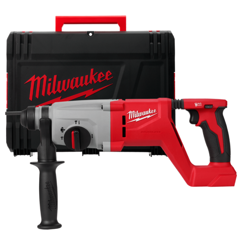 Купити Перфоратор акумуляторний SDS-PLUS MILWAUKEE, M18 BLHACD26-0X, 2,6 Дж (каркас, HDкейс). Офіційний магазин Мілвокі Україна, фірмова гарантія з доставкою по Украіні