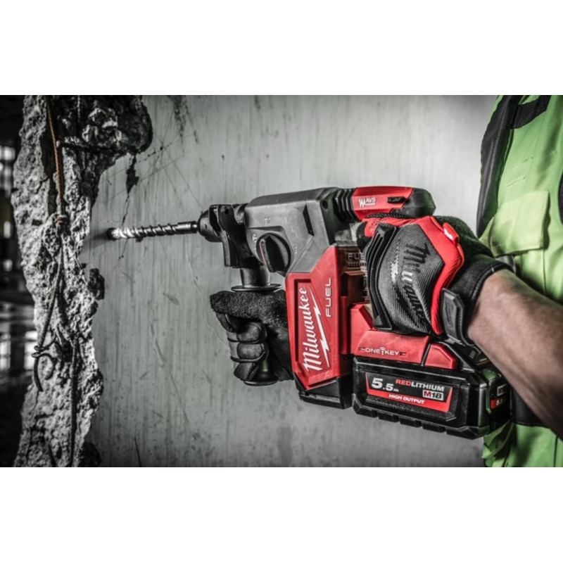 Купити Перфоратор акумуляторний SDS-PLUS MILWAUKEE, M18 ONEFHX-0, 2,5Дж (каркас). Офіційний магазин Мілвокі Україна, фірмова гарантія з доставкою по Украіні