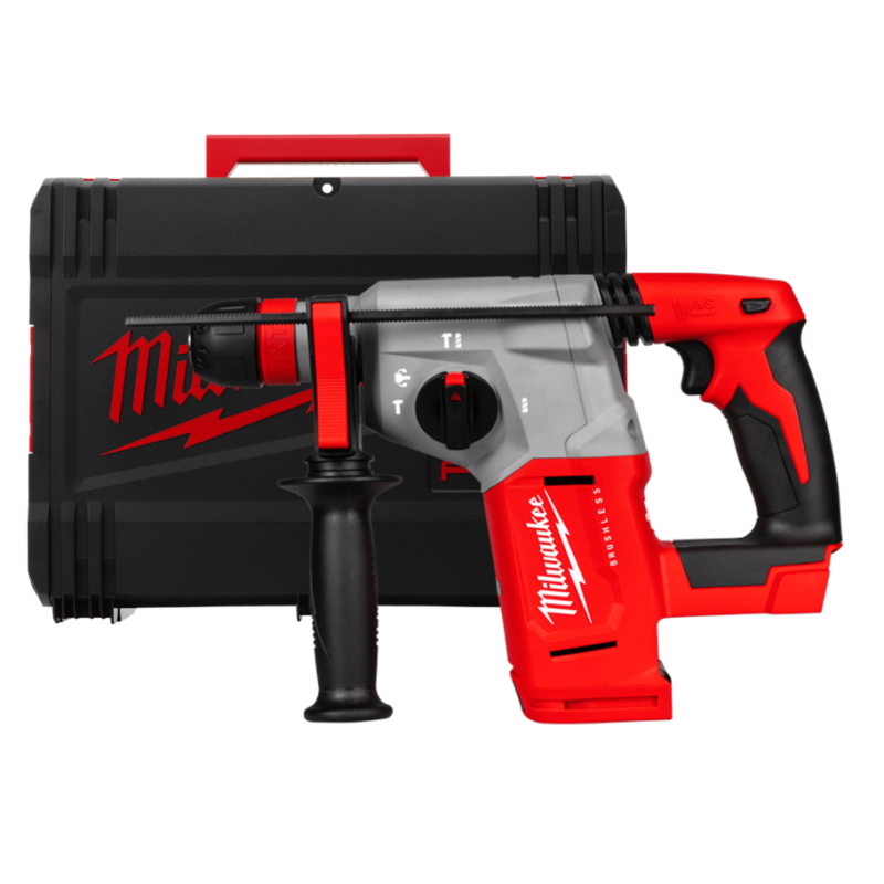 Купити Перфоратор акумуляторний SDS-PLUS MILWAUKEE, M18 BLHX-0X, 2,3 Дж (каркас, HDкейс). Офіційний магазин Мілвокі Україна, фірмова гарантія з доставкою по Украіні