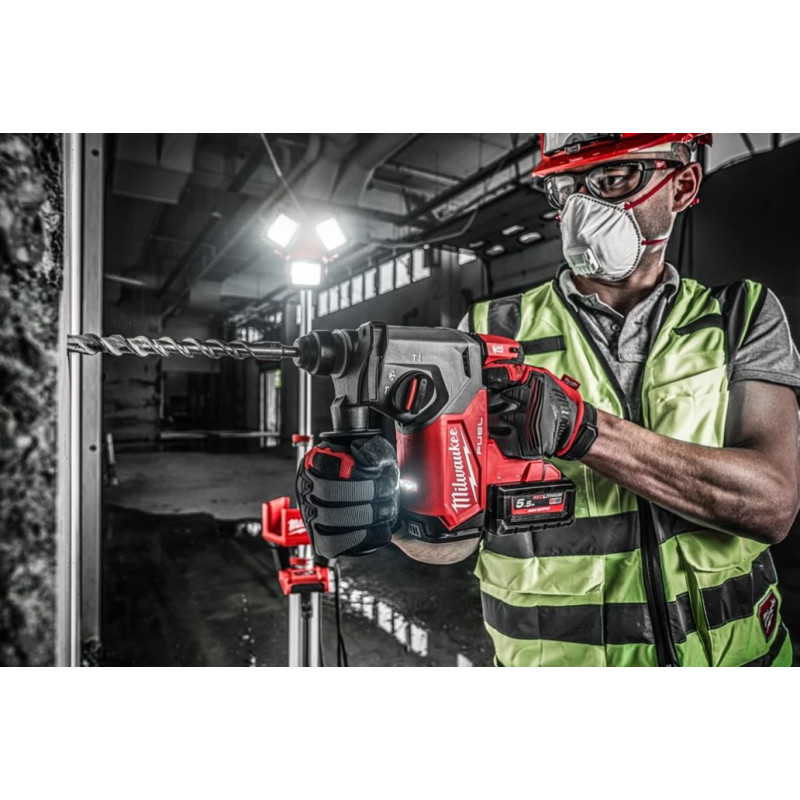 Купити Перфоратор акумуляторний SDS-PLUS MILWAUKEE, M18 FH-0X, 2,5Дж (каркас, HDкейс). Офіційний магазин Мілвокі Україна, фірмова гарантія з доставкою по Украіні