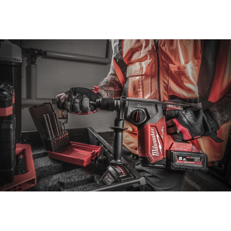 Купити Перфоратор акумуляторний SDS-PLUS MILWAUKEE, M18 ONEFHX-0X, 2,5Дж (каркас, патрон FIXTEC 13мм, HDкейс). Офіційний магазин Мілвокі Україна, фірмова гарантія з доставкою по Украіні