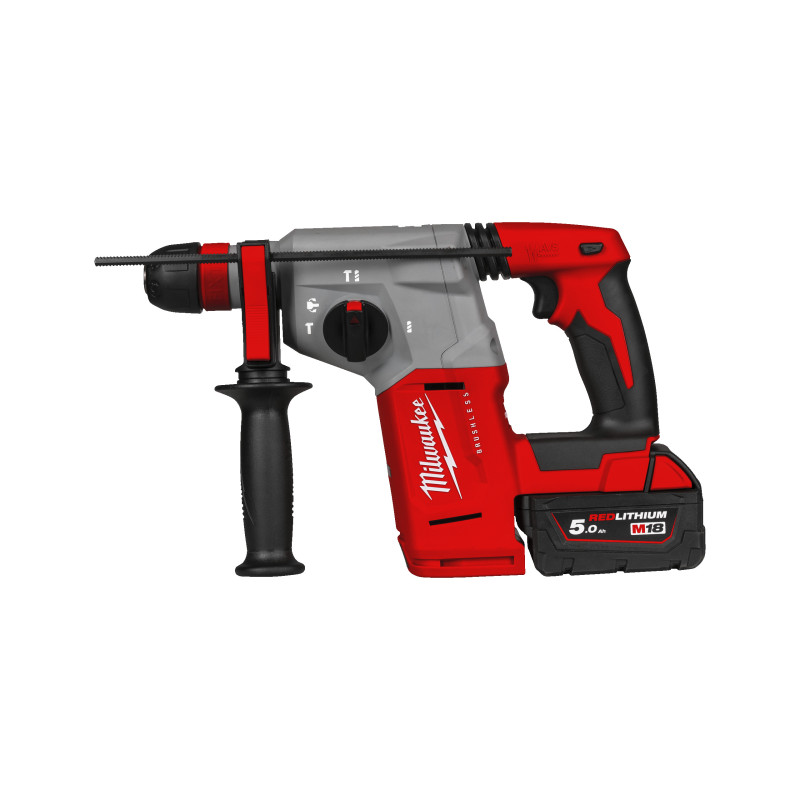Купити Перфоратор акумуляторний SDS-PLUS MILWAUKEE, M18 BLHX-502X, 2,3 Дж (зарядний пристрій M12-18 FC, 2 акумулятори М18 В5 5Аг, патрон FIXTEC 13мм, HDкейс). Офіційний магазин Мілвокі Україна, фірмова гарантія з доставкою по Украіні