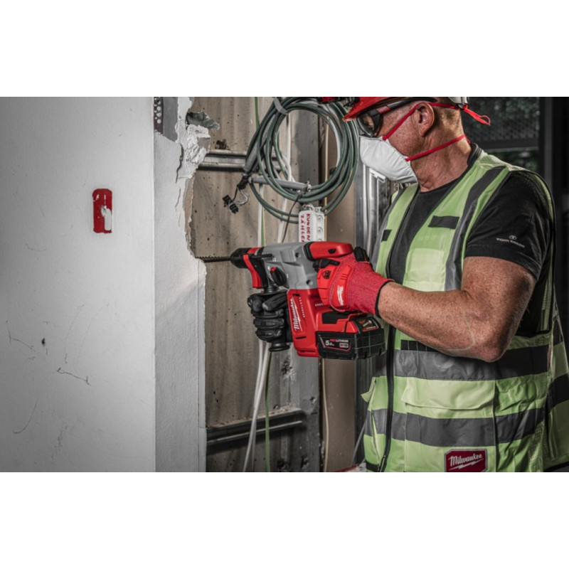 Купити Перфоратор акумуляторний SDS-PLUS MILWAUKEE, M18 BLHX-502X, 2,3 Дж (зарядний пристрій M12-18 FC, 2 акумулятори М18 В5 5Аг, патрон FIXTEC 13мм, HDкейс). Офіційний магазин Мілвокі Україна, фірмова гарантія з доставкою по Украіні