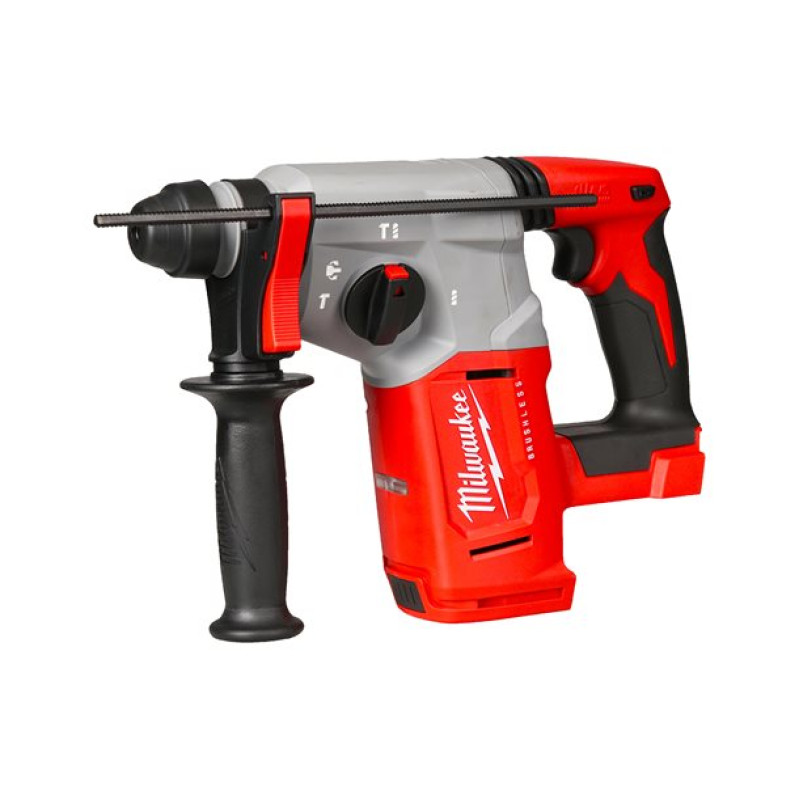 Купити Перфоратор акумуляторний безщітковий SDS-PLUS MILWAUKEE, M18 BLH-0, 2,3Дж (каркас, бічна рукоять, обмежувач глибини, картонне пакування). Офіційний магазин Мілвокі Україна, фірмова гарантія з доставкою по Украіні