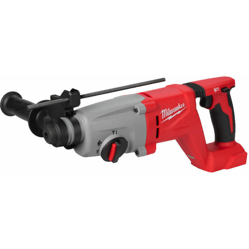 Купити Перфоратор акумуляторний безщітковий SDS-PLUS MILWAUKEE, M18 BLHACD26-0, 2,6Дж (каркас, бічна рукоять, обмежувач глибини, картонне пакування). Офіційний магазин Мілвокі Україна, фірмова гарантія з доставкою по Украіні
