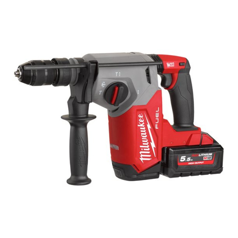 Купити Перфоратор акумуляторний SDS-PLUS MILWAUKEE, M18 FHX-552X, 2,5Дж (зарядний пристрій M12-18 FC, 2 акумулятори М18 НВ5.5 5,5Аг, па. Офіційний магазин Мілвокі Україна, фірмова гарантія з доставкою по Украіні