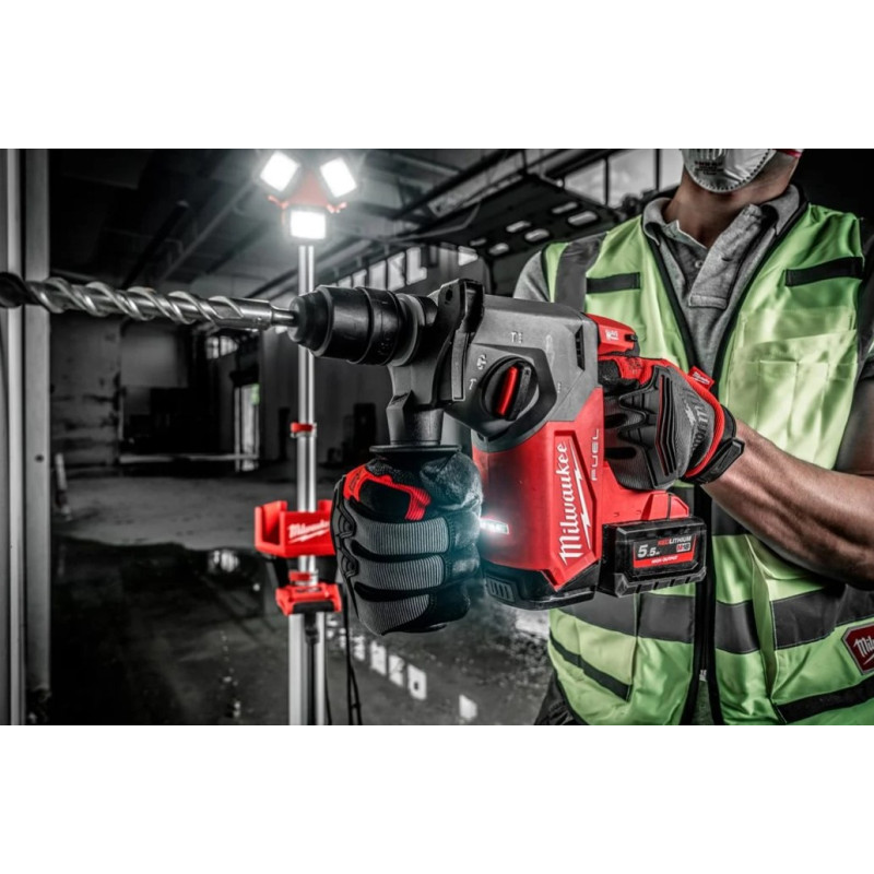 Купити Перфоратор акумуляторний SDS-PLUS MILWAUKEE, M18 FHX-552X, 2,5Дж (зарядний пристрій M12-18 FC, 2 акумулятори М18 НВ5.5 5,5Аг, па. Офіційний магазин Мілвокі Україна, фірмова гарантія з доставкою по Украіні