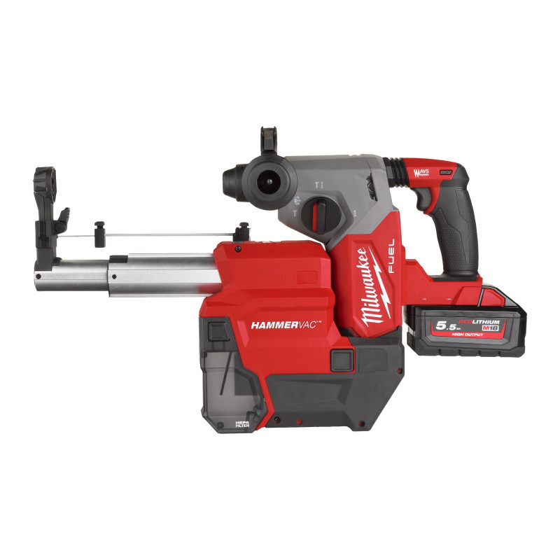 Купити Cистема пиловидалення акумуляторна SDS-PLUS MILWAUKEE M18 FDDEXL-0 (для M18 FH,FHX,ONEFH,ONEFHX). Офіційний магазин Мілвокі Україна, фірмова гарантія з доставкою по Украіні