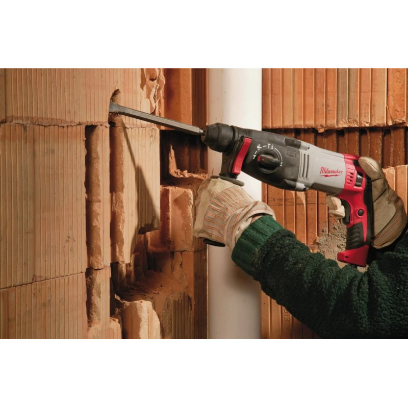 Купити Перфоратор SDS-PLUS MILWAUKEE, PH 28, 820Вт, 3,4Дж (3 режими) (бічна рукоять, обмежувач глибини, кейс). Офіційний магазин Мілвокі Україна, фірмова гарантія з доставкою по Украіні