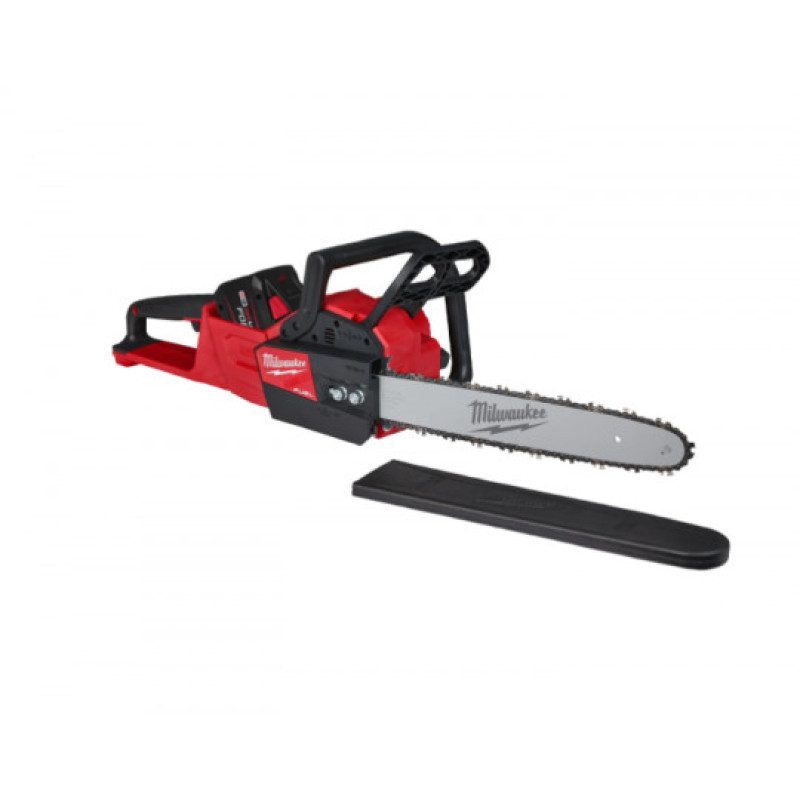 Купити Пила ланцюгова акумуляторна безщіткова MILWAUKEE, M18 FCHS35-122, шина 35см (зарядний пристрій M12-18 FC, 2 акумулятори FB12 12Аг, ключ, чохол, ланцюг, мастило для ланцюга 75мл, картонне пакуванння). Офіційний магазин Мілвокі Україна, фірмова гарантія з доставкою по Украіні