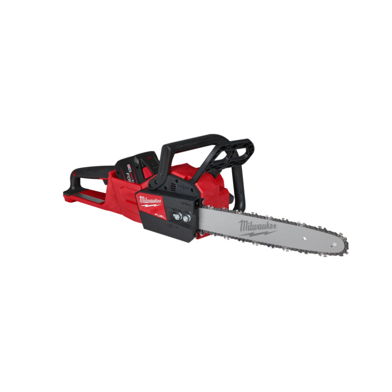 Купити Пила ланцюгова акумуляторна безщіткова MILWAUKEE, M18 FCHS-122 , шина 40см (зарядний пристрій M12-18 FC, 2 акумулятори FB12 12 Аг, чохол, ланцюг, мастило для ланцюга 75мл, картонне пакуванння). Офіційний магазин Мілвокі Україна, фірмова гарантія з доставкою по Украіні