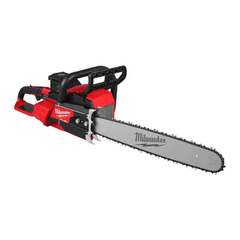 Купити Пила ланцюгова акумуляторна безщіткова MILWAUKEE, M18 F2CHS50-802 (2х18В), шина 50см (каркас) (зарядний пристрій M12-18 FC, 2 акумулятори FB8 8Аг, ключ, чохол, ланцюг, мастило для ланцюга 75мл, картонне пакуванння). Офіційний магазин Мілвокі Україна, фірмова гарантія з доставкою по Украіні