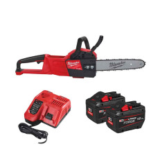 Купити Пила ланцюгова акумуляторна безщіткова MILWAUKEE, M18 FCHSC-122, шина 30см (зарядний пристрій M12-18 FC, 2 акумулятори FB12 12 Аг, чохол, ланцюг, мастило для ланцюга 75мл, картонне пакуванння). Офіційний магазин Мілвокі Україна, фірмова гарантія з доставкою по Украіні