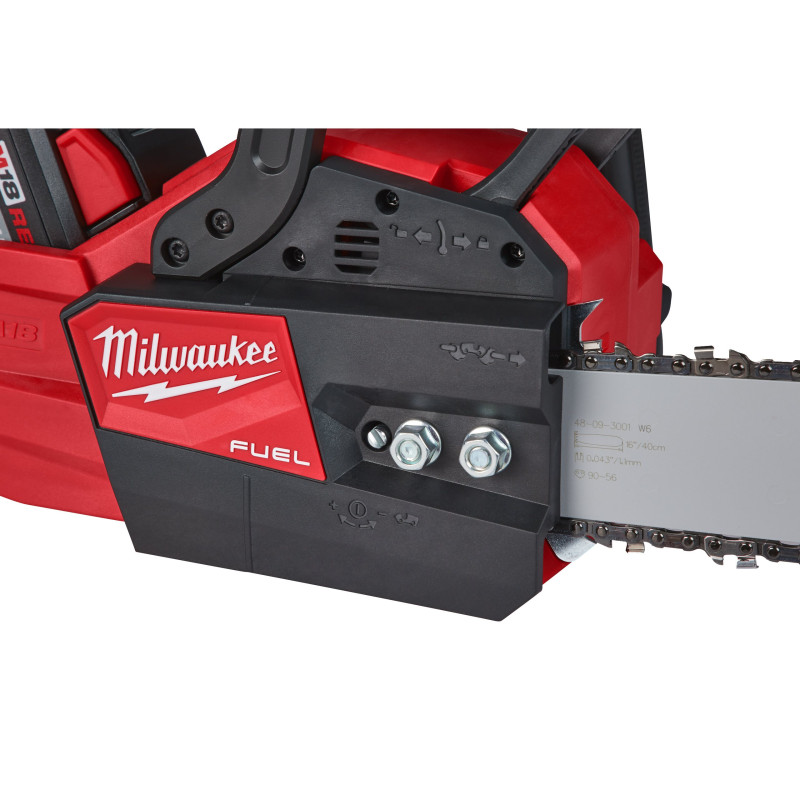 Купити Пила ланцюгова акумуляторна безщіткова MILWAUKEE, M18FCHS-0, шина 40см (каркас, чохол, ланцюг, мастило для ланцюга 75мл, картонне пакуванння). Офіційний магазин Мілвокі Україна, фірмова гарантія з доставкою по Украіні