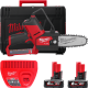 Купити Пила ланцюгова акумуляторна безщітков MILWAUKEE, M12 FHS-602X,  шина 15см (зарядний пристрій С12 С, 2 акумулятори М12 В6 6Аг, чохол, ланцюг, HDкейс). Офіційний магазин Мілвокі Україна, фірмова гарантія з доставкою по Украіні