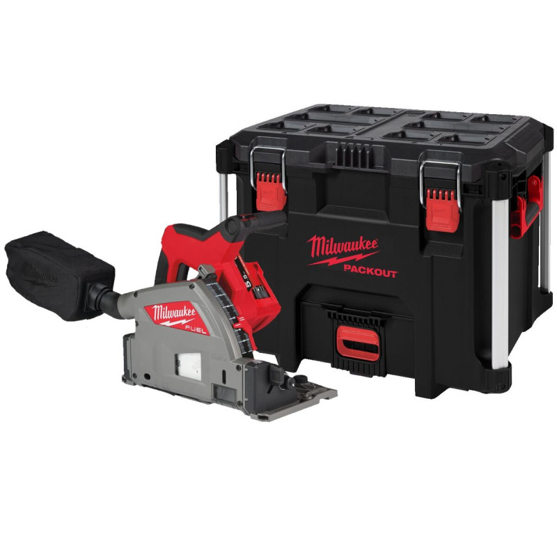 Купити Пила дискова ручна акумуляторна занурювальна MILWAUKEE, M18 FPS55MC-552P, діаметр 165мм (каркас, аксесуари, кейс PACKOUT). Офіційний магазин Мілвокі Україна, фірмова гарантія з доставкою по Украіні