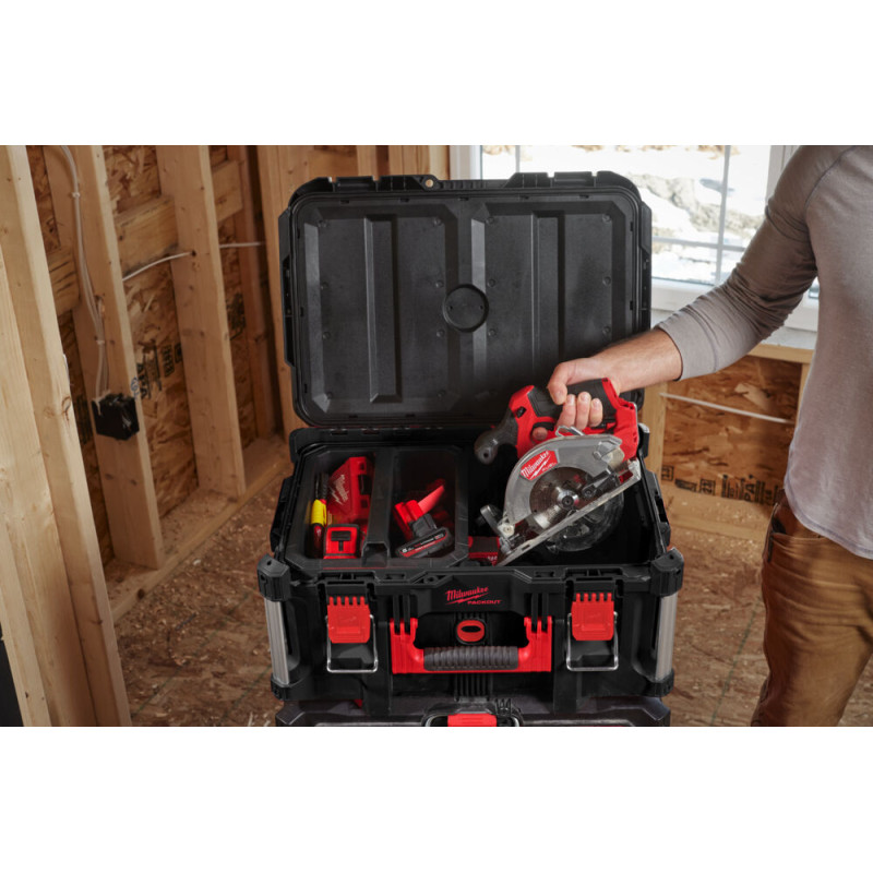 Купити Пила дискова ручна акумуляторна безщіткова MILWAUKEE, M12 FCS442-502X, діаметр 140мм (зарядний пристрій С12 С, 2 акумулятори М12 НВ5 5Аг, диск, HDкейс). Офіційний магазин Мілвокі Україна, фірмова гарантія з доставкою по Украіні