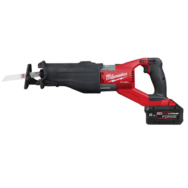 Купити Пила шабельна акумуляторна MILWAUKEE, M18 FSX-801C (зарядний пристрій M12-18 FC, 2 акумулятори M18 FB8 8 Аг, полотно, кейс). Офіційний магазин Мілвокі Україна, фірмова гарантія з доставкою по Украіні