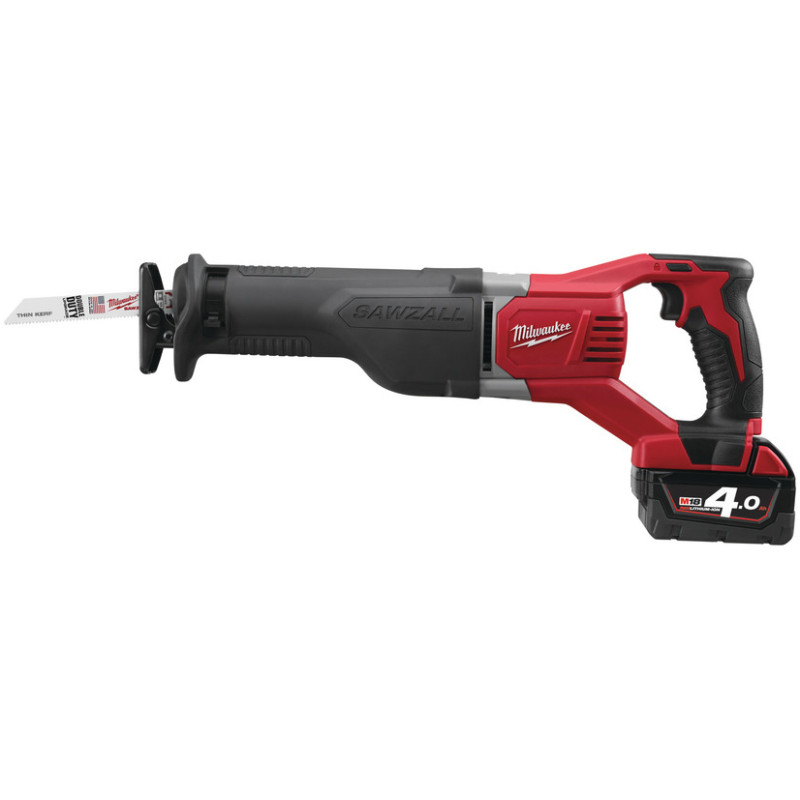 Купити Пила шабельна акумуляторна MILWAUKEE, M18 BSX-402C (зарядний пристрій М12-18 С, 2 акумулятори М18 В4 4Аг, полотно, кейс). Офіційний магазин Мілвокі Україна, фірмова гарантія з доставкою по Украіні