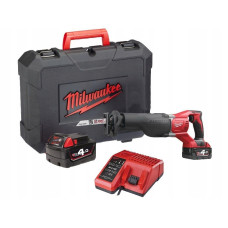 Купити Пила шабельна акумуляторна MILWAUKEE, M18 BSX-402C (зарядний пристрій М12-18 С, 2 акумулятори М18 В4 4Аг, полотно, кейс). Офіційний магазин Мілвокі Україна, фірмова гарантія з доставкою по Украіні
