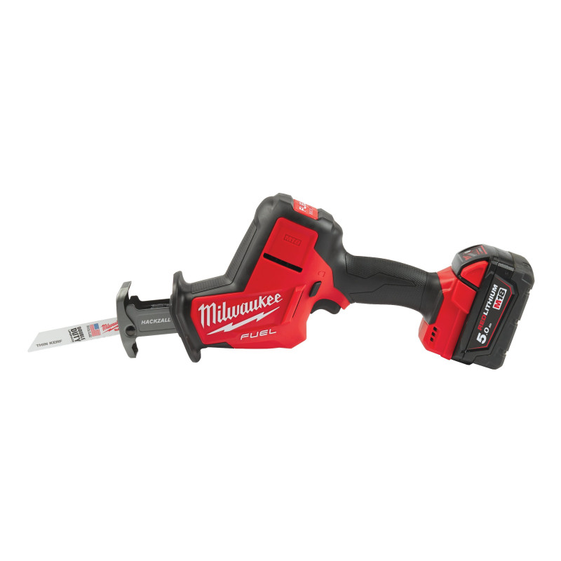 Купити Пила шабельна акумуляторна MILWAUKEE, M18 FHZ-502X (зарядий пристрій M12-18 FC, 2 акумулятори М18 В5 5Аг, полотно, HDкейс). Офіційний магазин Мілвокі Україна, фірмова гарантія з доставкою по Украіні