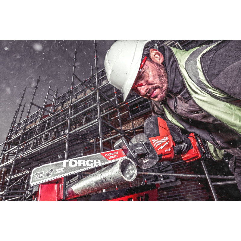 Купити Пила шабельна акумуляторна MILWAUKEE, M18 FHZ-502X (зарядий пристрій M12-18 FC, 2 акумулятори М18 В5 5Аг, полотно, HDкейс). Офіційний магазин Мілвокі Україна, фірмова гарантія з доставкою по Украіні