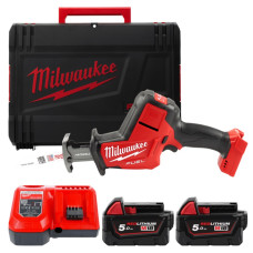 Купити Пила шабельна акумуляторна MILWAUKEE, M18 FHZ-502X (зарядий пристрій M12-18 FC, 2 акумулятори М18 В5 5Аг, полотно, HDкейс). Офіційний магазин Мілвокі Україна, фірмова гарантія з доставкою по Украіні