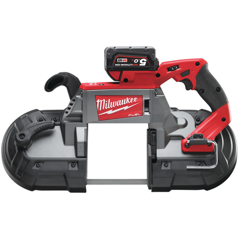 Купити Пила стрічкова акумуляторна MILWAUKEE, M18 CBS125-502C (зарядний пристрій М12-18 FC, 2 акумулятори М18 В5 5Аг, кейс). Офіційний магазин Мілвокі Україна, фірмова гарантія з доставкою по Украіні