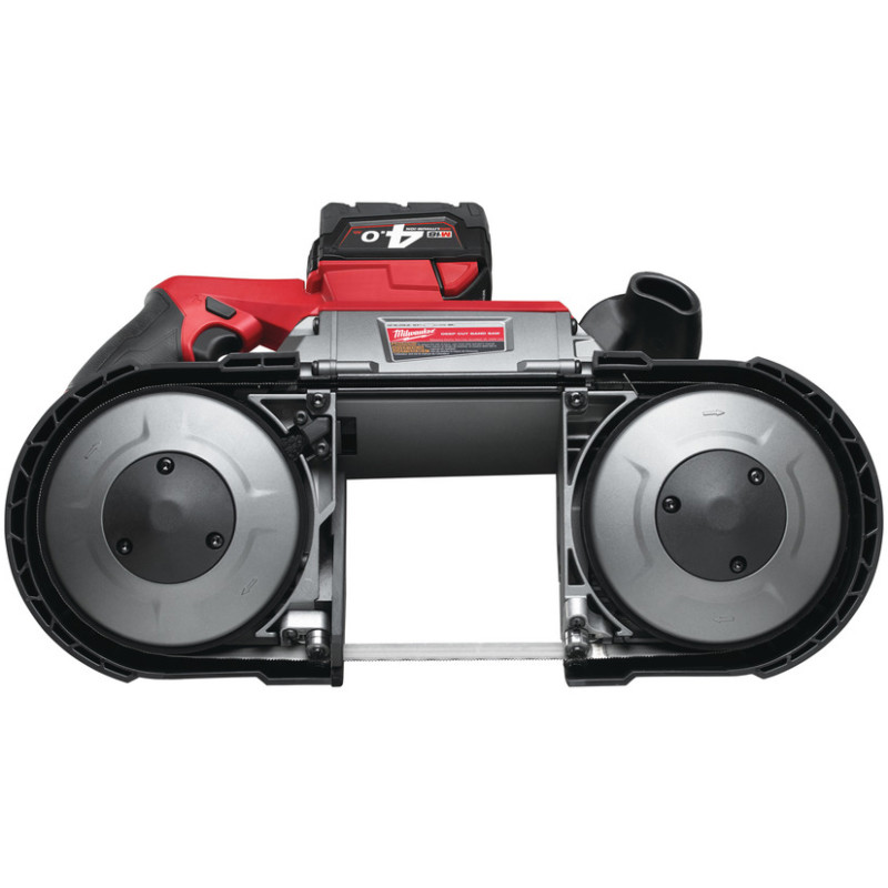 Купити Пила стрічкова акумуляторна MILWAUKEE, M18 CBS125-502C (зарядний пристрій М12-18 FC, 2 акумулятори М18 В5 5Аг, кейс). Офіційний магазин Мілвокі Україна, фірмова гарантія з доставкою по Украіні