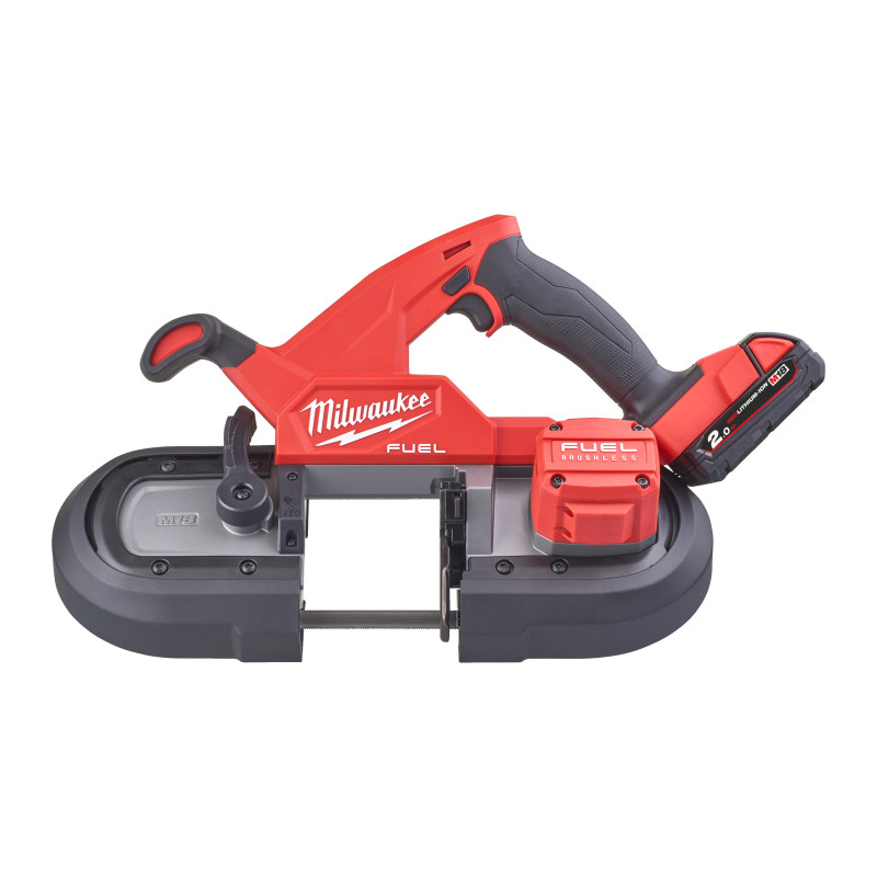 Купити Пила стрічкова акумуляторна MILWAUKEE, M18 FBS85-202C (зарядний пристрій M12-18 FC, 2 акумулятори М18 В2 2Аг, аксесуари, кейс). Офіційний магазин Мілвокі Україна, фірмова гарантія з доставкою по Украіні