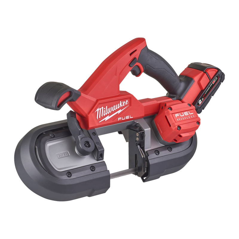 Купити Пила стрічкова акумуляторна MILWAUKEE, M18 FBS85-202C (зарядний пристрій M12-18 FC, 2 акумулятори М18 В2 2Аг, аксесуари, кейс). Офіційний магазин Мілвокі Україна, фірмова гарантія з доставкою по Украіні
