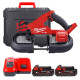 Купити Пила стрічкова акумуляторна MILWAUKEE, M18 FBS85-202C (зарядний пристрій M12-18 FC, 2 акумулятори М18 В2 2Аг, аксесуари, кейс). Офіційний магазин Мілвокі Україна, фірмова гарантія з доставкою по Украіні