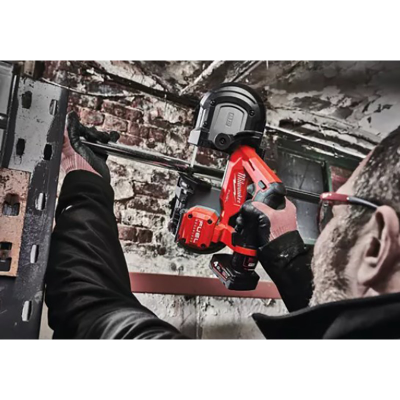 Купити Пила стрічкова акумуляторна безщіткова MILWAUKEE, M12 FBS64-0C, 64мм (каркас, полотно, картонне пакування). Офіційний магазин Мілвокі Україна, фірмова гарантія з доставкою по Украіні