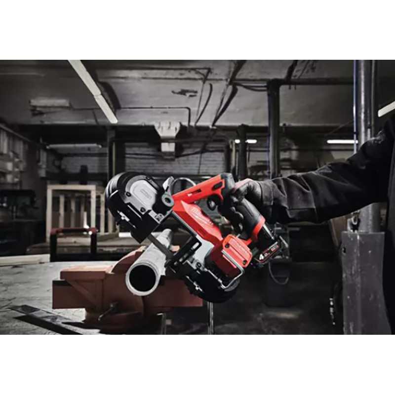 Купити Пила стрічкова акумуляторна безщіткова MILWAUKEE, M12 FBS64-0C, 64мм (каркас, полотно, картонне пакування). Офіційний магазин Мілвокі Україна, фірмова гарантія з доставкою по Украіні
