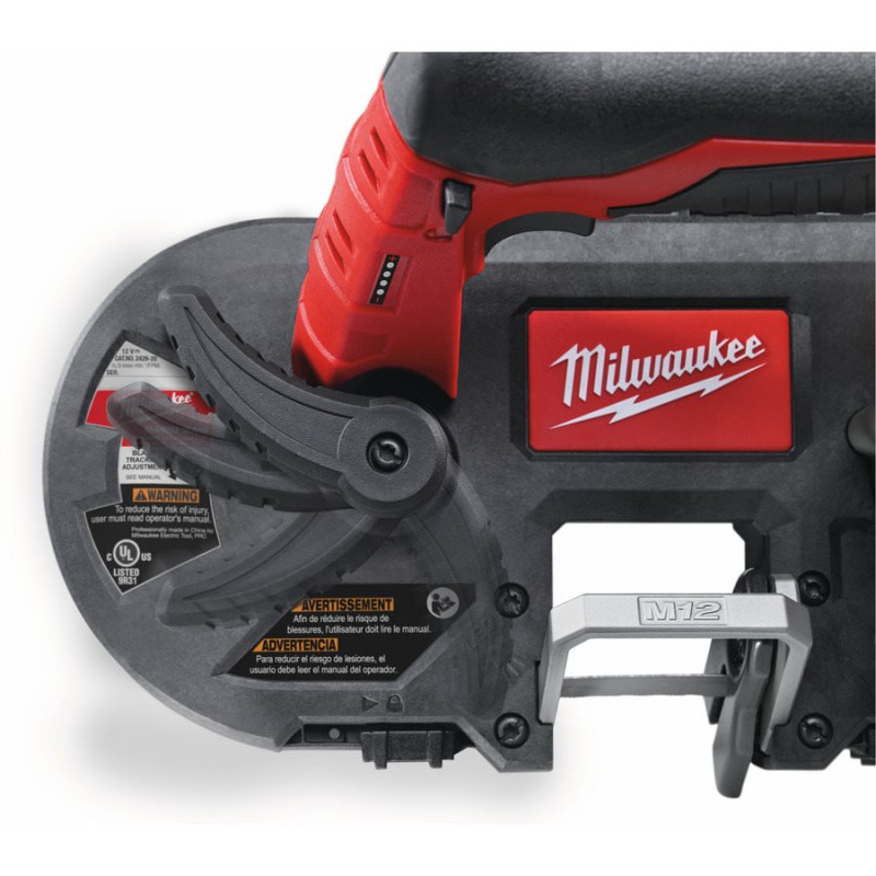 Купити Пила стрічкова акумуляторна MILWAUKEE, M12 BS-402C (зарядний пристрій С12 С, 2 акумулятори М12 В4 4Ач, полотно, кейс). Офіційний магазин Мілвокі Україна, фірмова гарантія з доставкою по Украіні