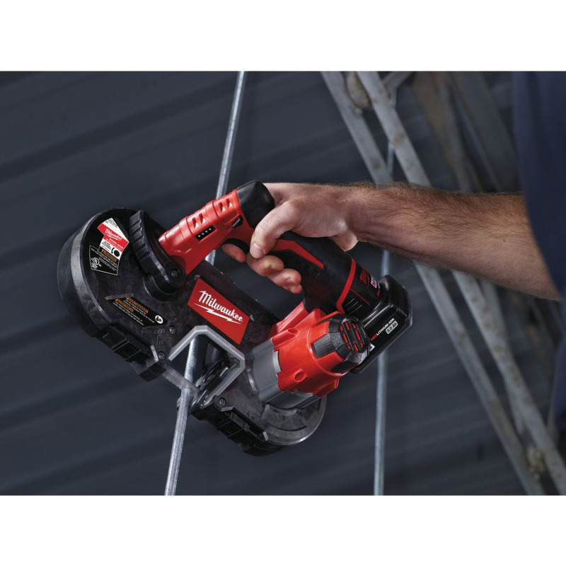 Купити Пила стрічкова акумуляторна MILWAUKEE, M12 BS-402C (зарядний пристрій С12 С, 2 акумулятори М12 В4 4Ач, полотно, кейс). Офіційний магазин Мілвокі Україна, фірмова гарантія з доставкою по Украіні