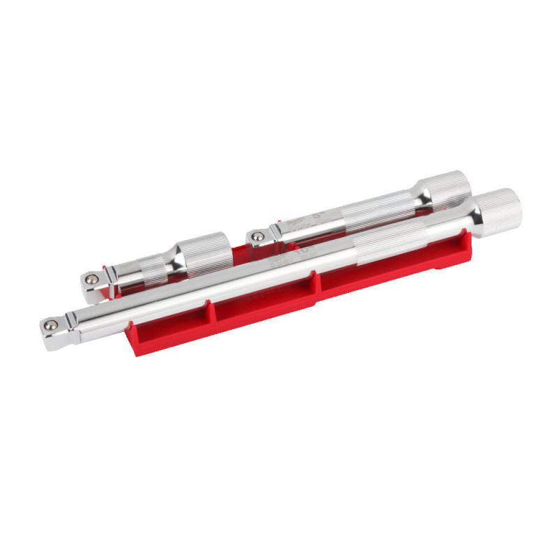Купити Набір подовжувачів хромованих Wobble для головок 1/2''  MILWAUKEE, (3шт). Офіційний магазин Мілвокі Україна, фірмова гарантія з доставкою по Украіні