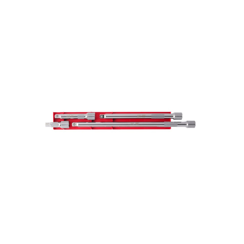 Купити Набір подовжувач хромованих для головок 1/2'' MILWAUKEE, (4шт). Офіційний магазин Мілвокі Україна, фірмова гарантія з доставкою по Украіні