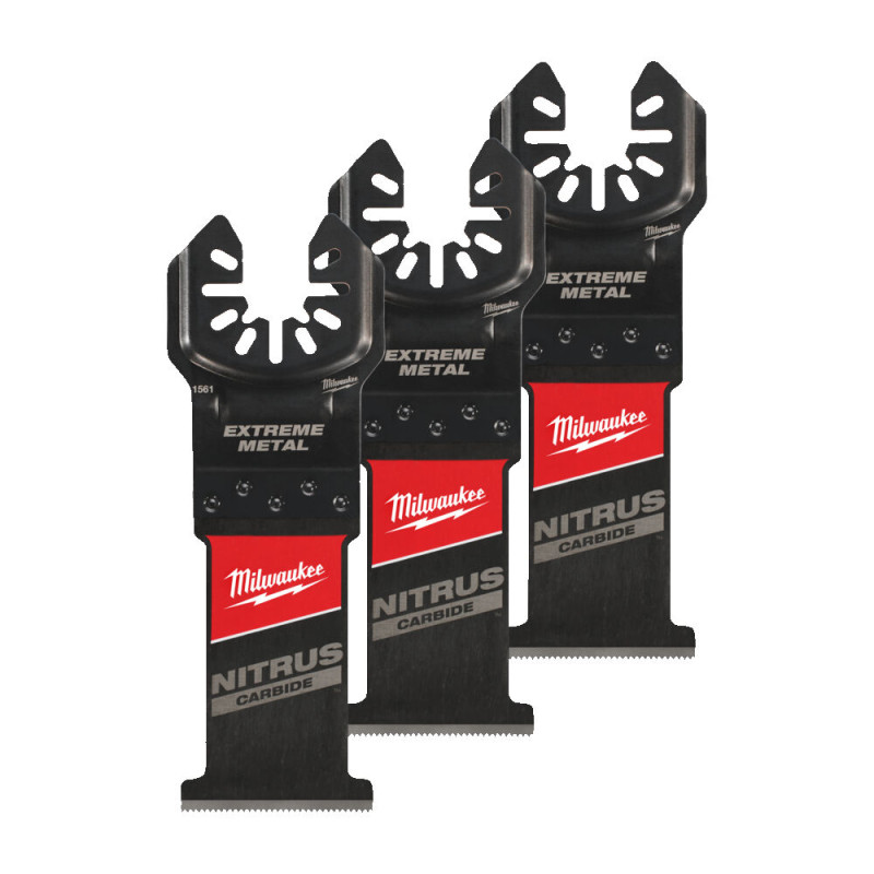 Купити Полотно для мультитула Bi-Metal Carbide M Nitrius OPEN-LOK MILWAUKEE, 35х50мм, (3шт), (міцний метал). Офіційний магазин Мілвокі Україна, фірмова гарантія з доставкою по Украіні