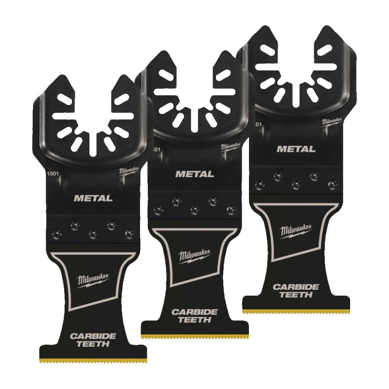 Купити Полотно для мультитула Bi-Metal Carbide OPEN-LOK MILWAUKEE, 35х38мм, (3шт), (метал). Офіційний магазин Мілвокі Україна, фірмова гарантія з доставкою по Украіні
